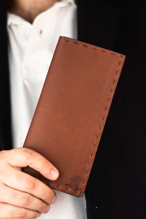 The Volonté – Brown Leather Long Wallet