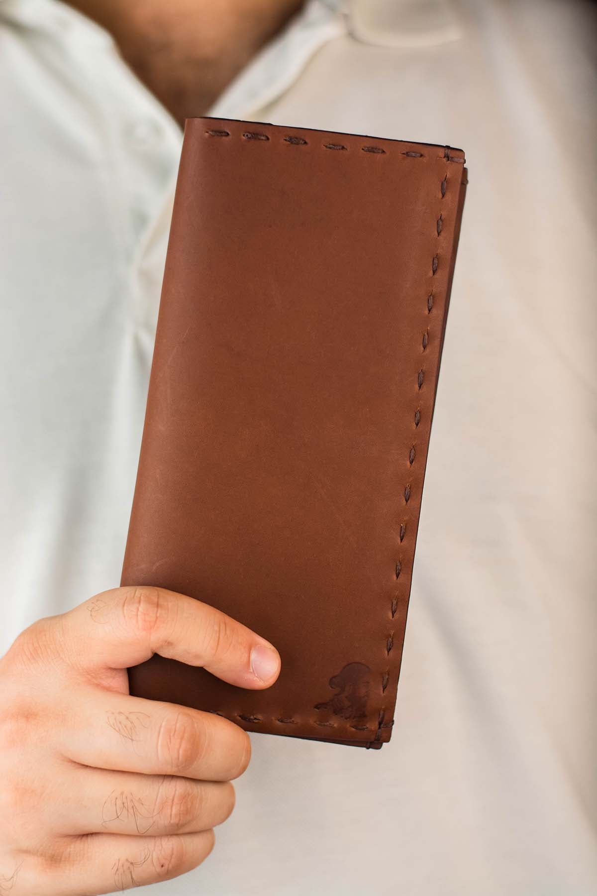 The Volonté – Brown Leather Long Wallet