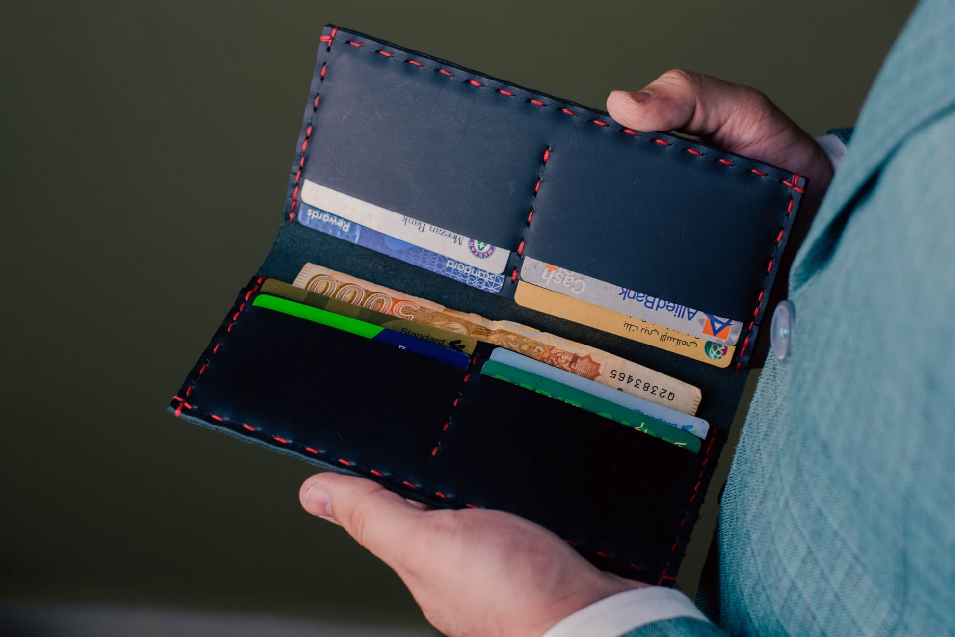Volonté – Lång plånbok i svart läder