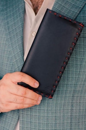 Volonté – Lång plånbok i svart läder