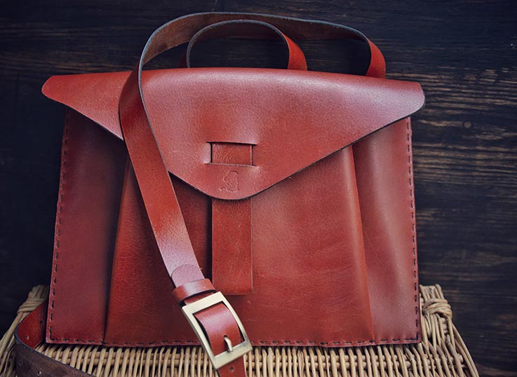 Aristocratic – Handgjord väska i läder i garvat läder
