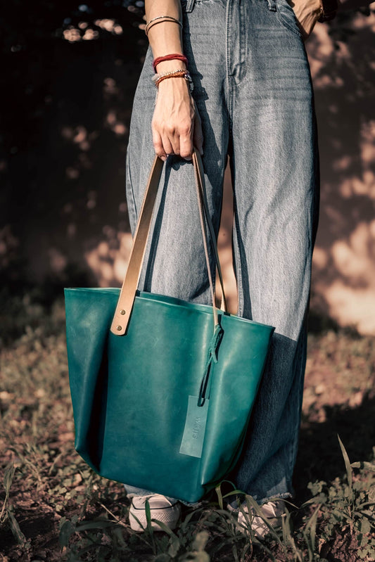 The Julie - Emerald Green Tote Bag