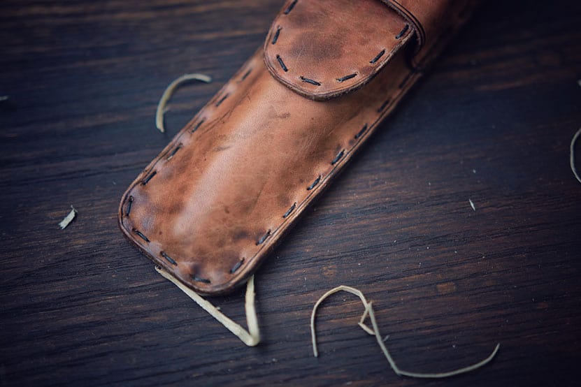 The Manto - Dual Pen Leather Case