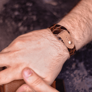 Jagged - Bracelet en cuir (unisexe)