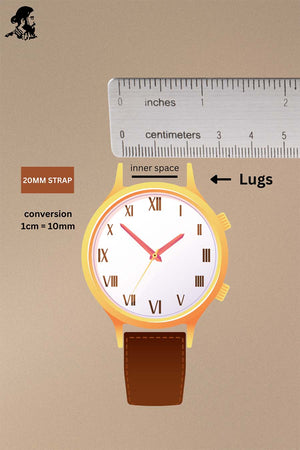 Bracelet de montre en cuir marron - Le Hermoso