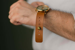 The Pristine - Bracelet de montre analogique (marron beige)