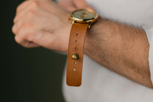 The Pristine - Bracelet de montre analogique (marron beige)